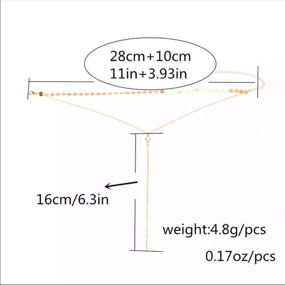 NWT  Multilayer Sequins Rhinestone Necklace - Picture 2 of 4